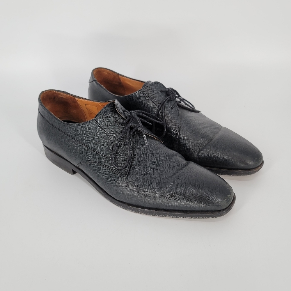 PS Paul Smith Men's Leo Leather Plain Derby Shoes Size EUR 42 Black